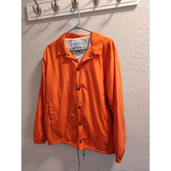 Poler Brands Purveyors & Outfitters Roamers & Seekers Camp Vibes Orange Jacket M - Picture 1 of 4